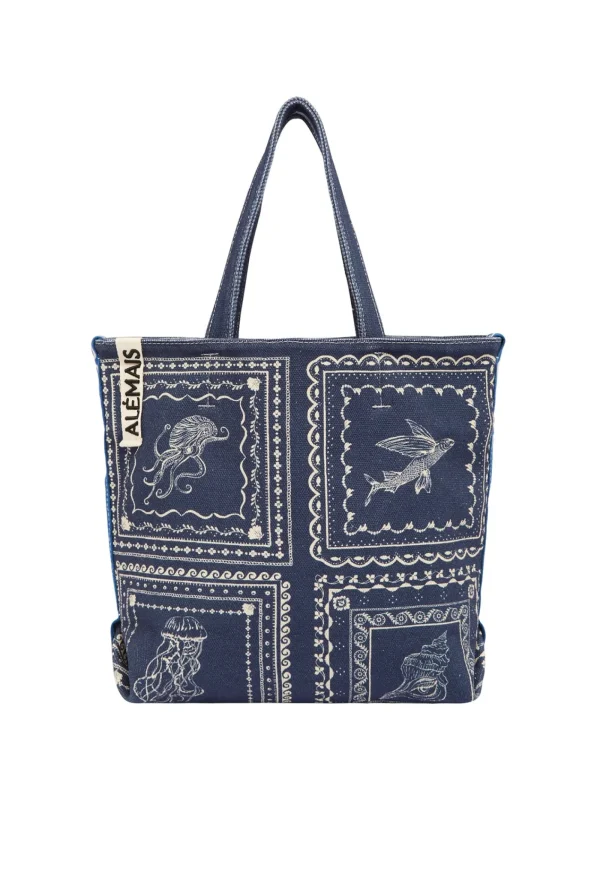 Best Oceane Shopper Tote - Blue Women Bags | Bags