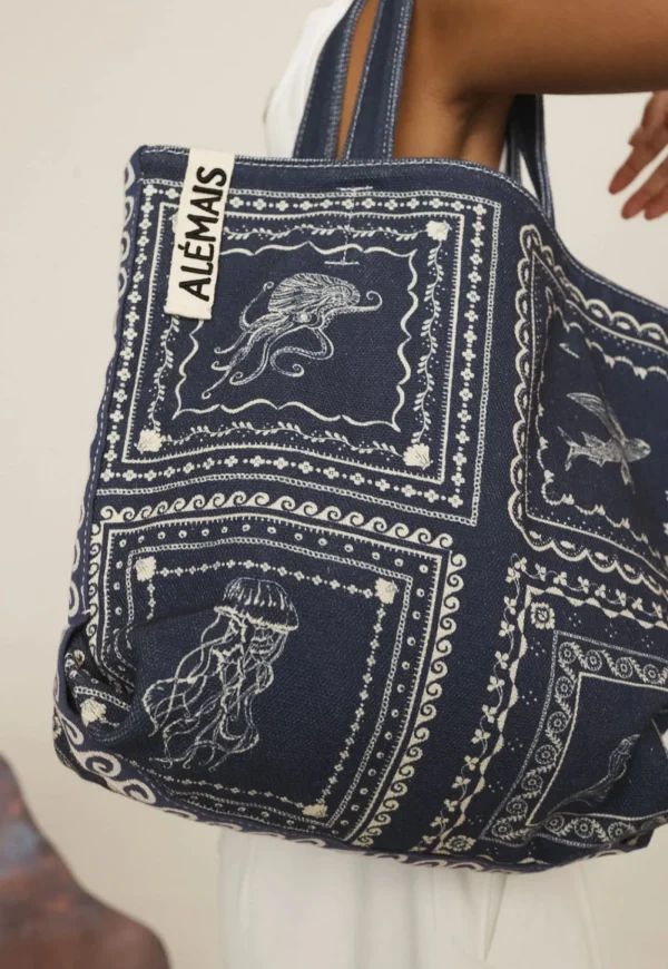 Best Oceane Shopper Tote - Blue Women Bags | Bags