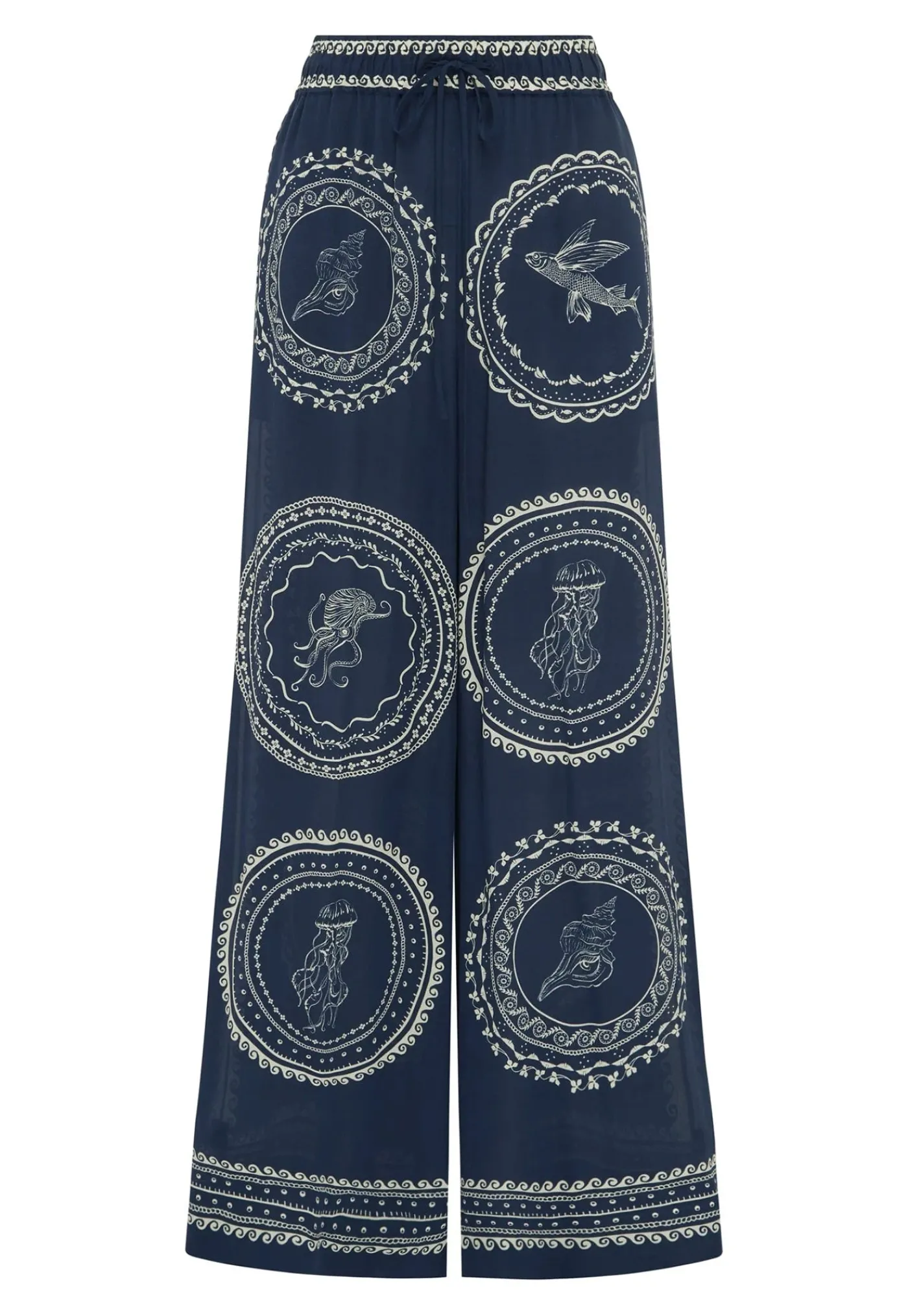 oceane_silk_pant__blue_5.webp Outlet Oceane Silk Pant - Blue Women Pants