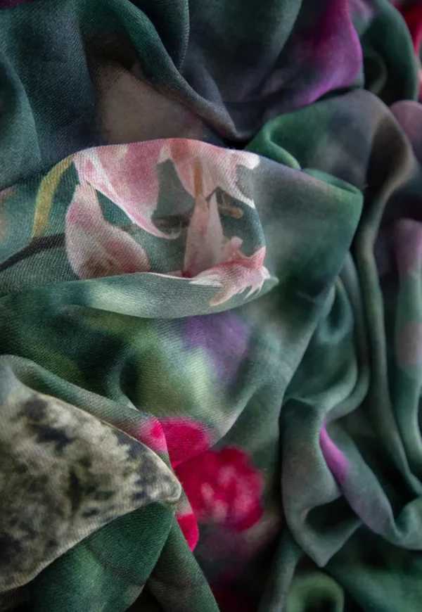 Best Orchid Jungle Oversized Wool Scarf Women Scarves | Scarves