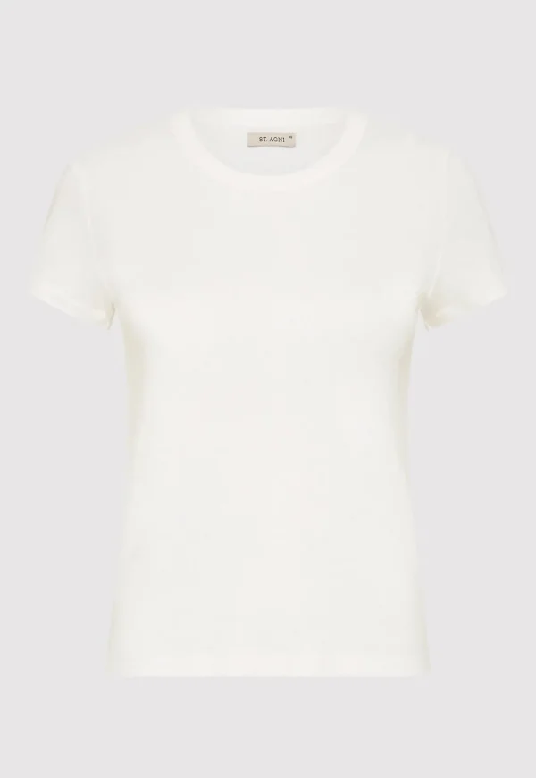 Hot Organic Cotton Baby Tee - White Women Tops & Tees