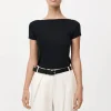 Hot Organic Cotton Ballet Top - Jet Black Women Tops & Tees