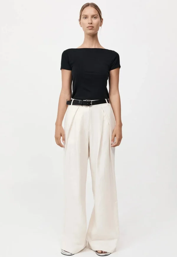 Hot Organic Cotton Ballet Top - Jet Black Women Tops & Tees