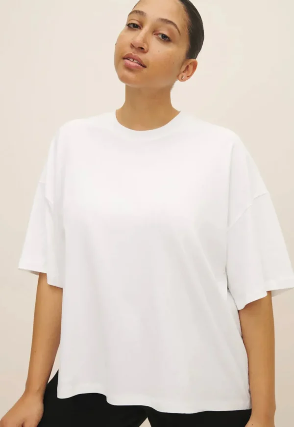 Best Oversized Boxy Tee - White Women Tops & Tees