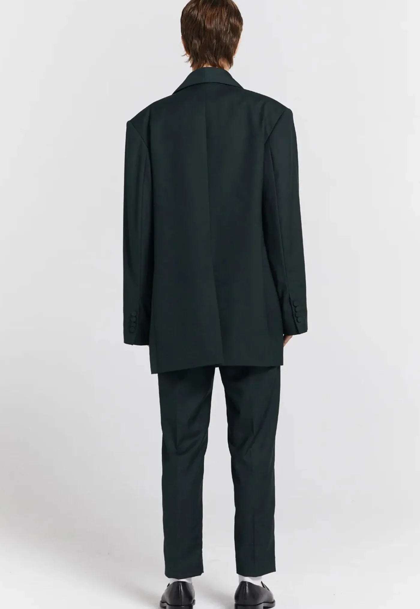 oversized_dinner_jacket___3.webp Sale Oversized Dinner Jacket - Dark Green Women Blazers & Jackets
