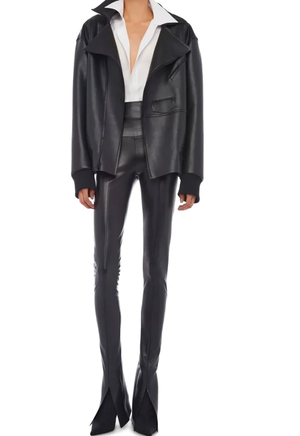 Sale Oversized Moto Jacket - Black Women Blazers & Jackets