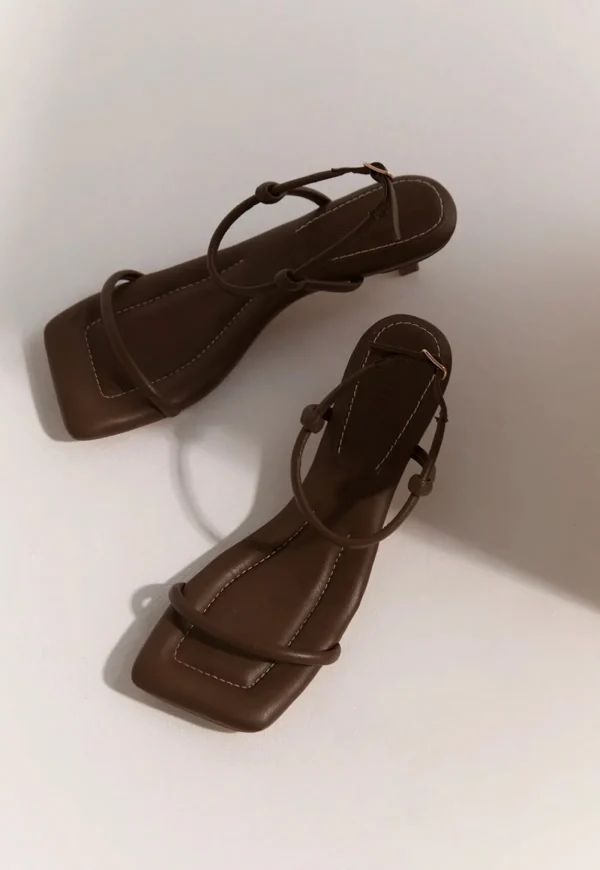 Hot Padded Kitten Heel - Walnut Women Heels | Footwear