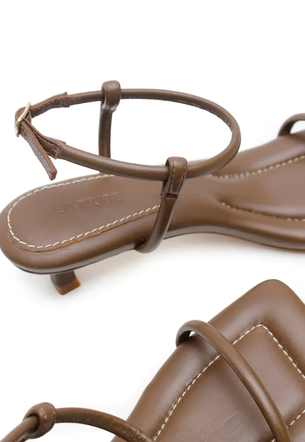 Hot Padded Kitten Heel - Walnut Women Heels | Footwear