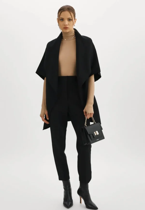 New Penelope Double Face Wool Coat - Black Women Coats
