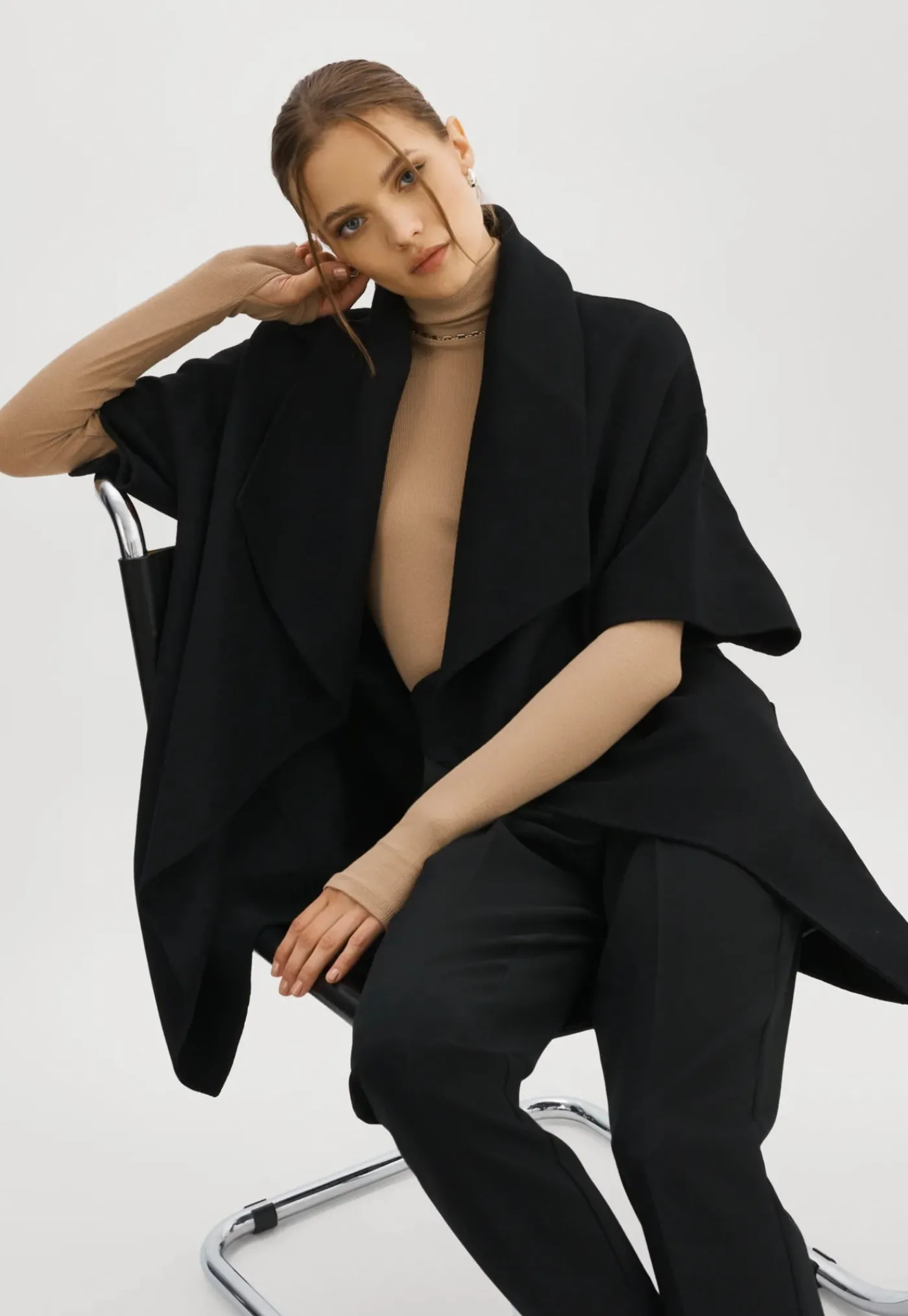 penelope_double_face_wool_3.webp New Penelope Double Face Wool Coat - Black Women Coats