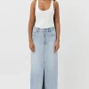 Hot Phoebe Maxi Skirt - Washed Blue Women Skirts | Denim