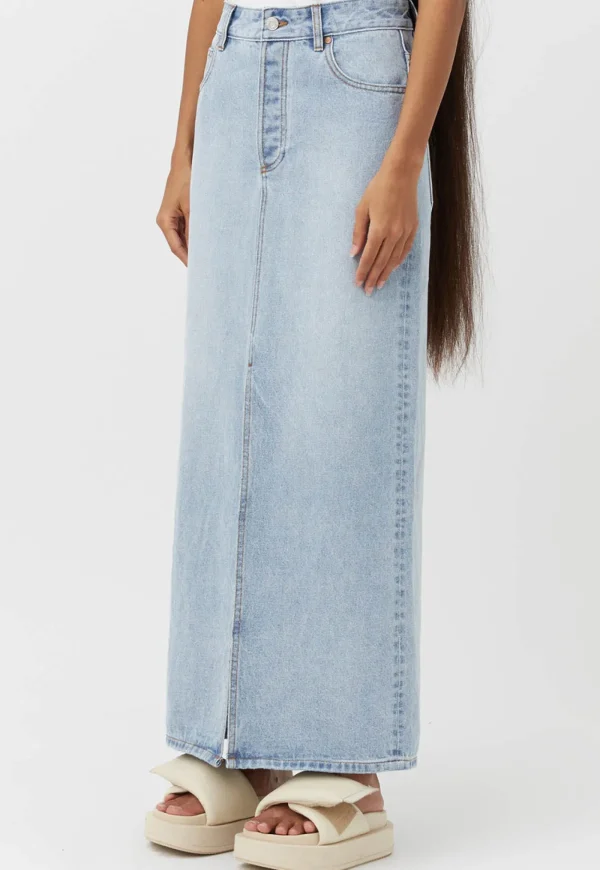 Hot Phoebe Maxi Skirt - Washed Blue Women Skirts | Denim