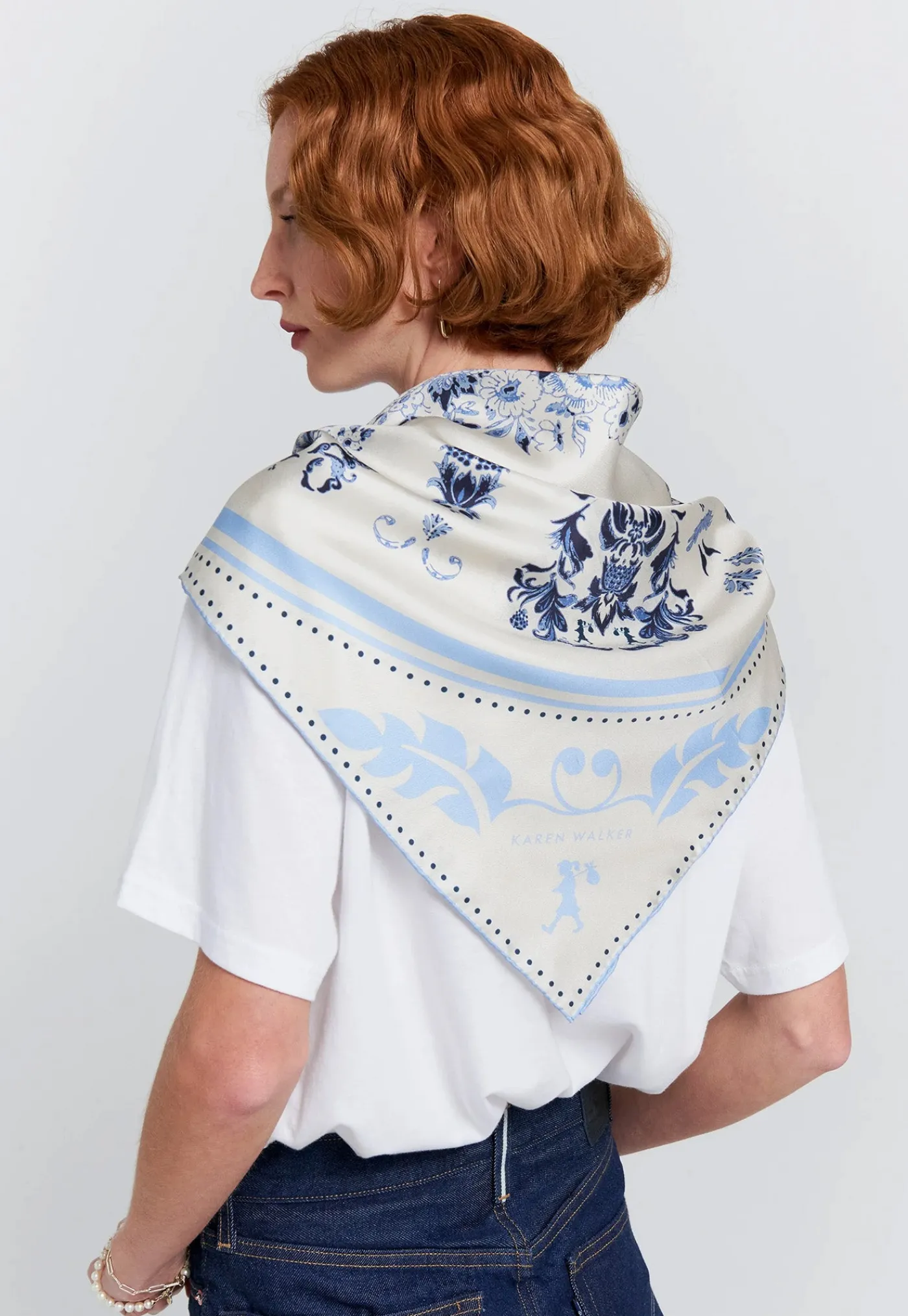 porcelain_plate_classic_s_1-1.webp Best Porcelain Plate Classic Silk Scarf - Natural/Blue Women Scarves | Scarves