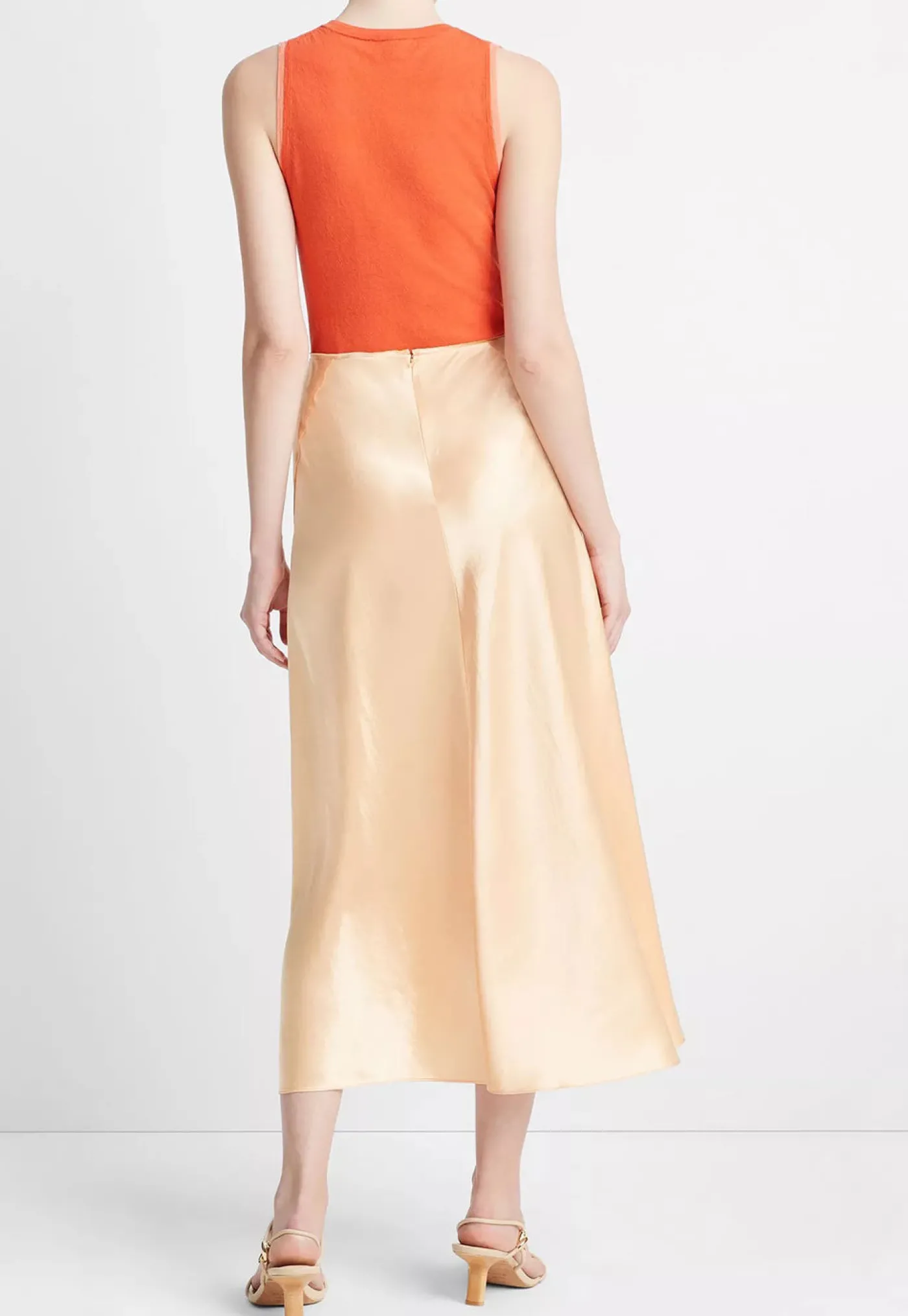raw_edge_panelled_slip_sk_3.webp Sale Raw Edge Panelled Slip Skirt - Cantaloupe Women Skirts