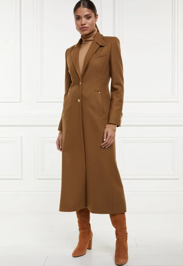 Sale Regency Coat Full Length - Dark Camel Women Coats