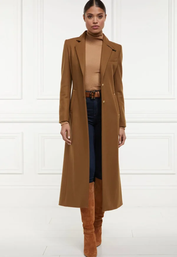 Sale Regency Coat Full Length - Dark Camel Women Coats