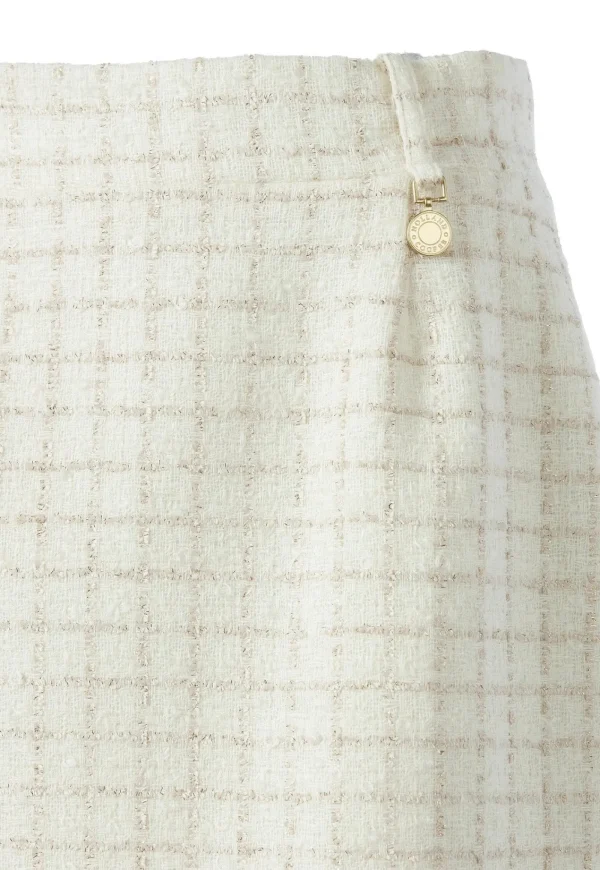 Outlet Regency Skirt - Ivory Sparkle Tweed Women Skirts