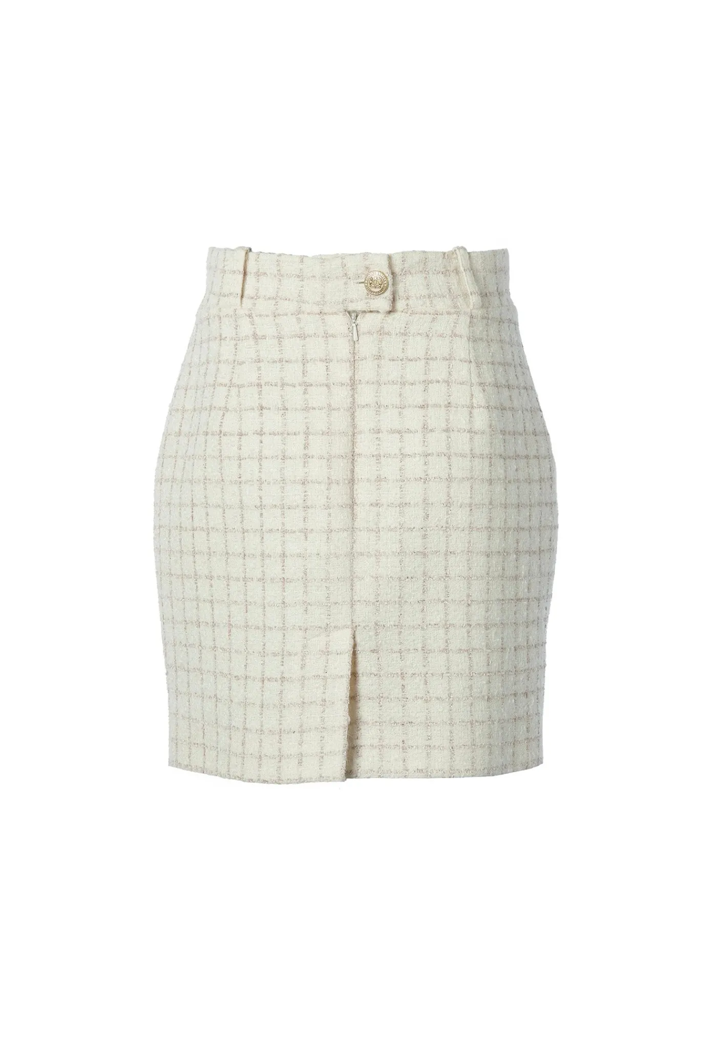 regency_skirt__ivory_spar_9.webp Outlet Regency Skirt - Ivory Sparkle Tweed Women Skirts