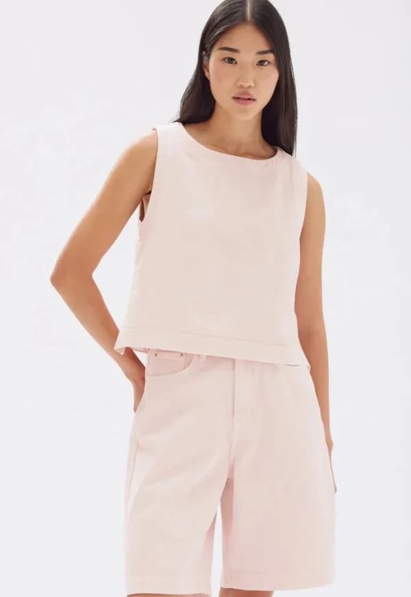 Hot Relaxed Denim Short - Pomello Women Shorts