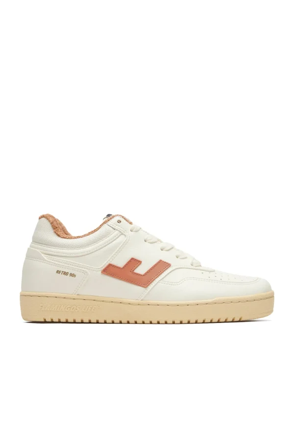 Discount Retro 90s Sneaker - White Apricot Vanilla Women Footwear | Sneakers