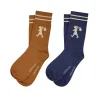 Discount Runaway Girl Socks 2 Pack - Chestnut/Navy Women Socks | Socks