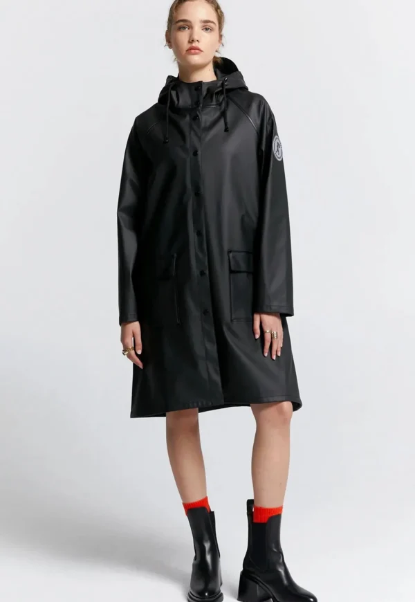 Discount Runaway Long Raincoat - Black Women Blazers & Jackets