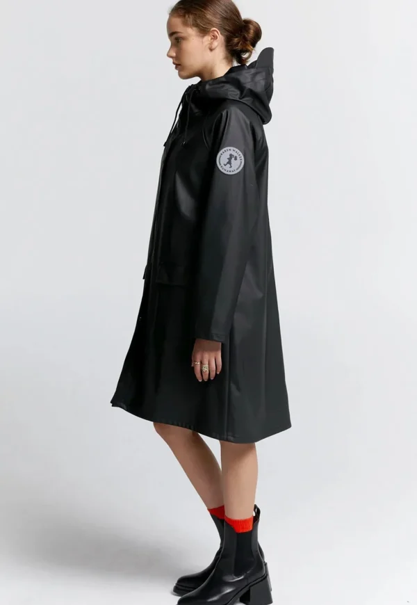 Discount Runaway Long Raincoat - Black Women Blazers & Jackets