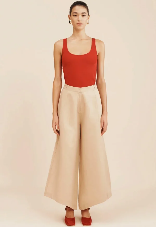 Outlet Ruth Trouser - Latte Women Pants