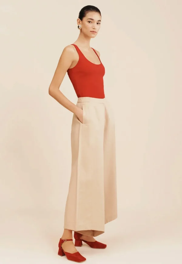 Outlet Ruth Trouser - Latte Women Pants