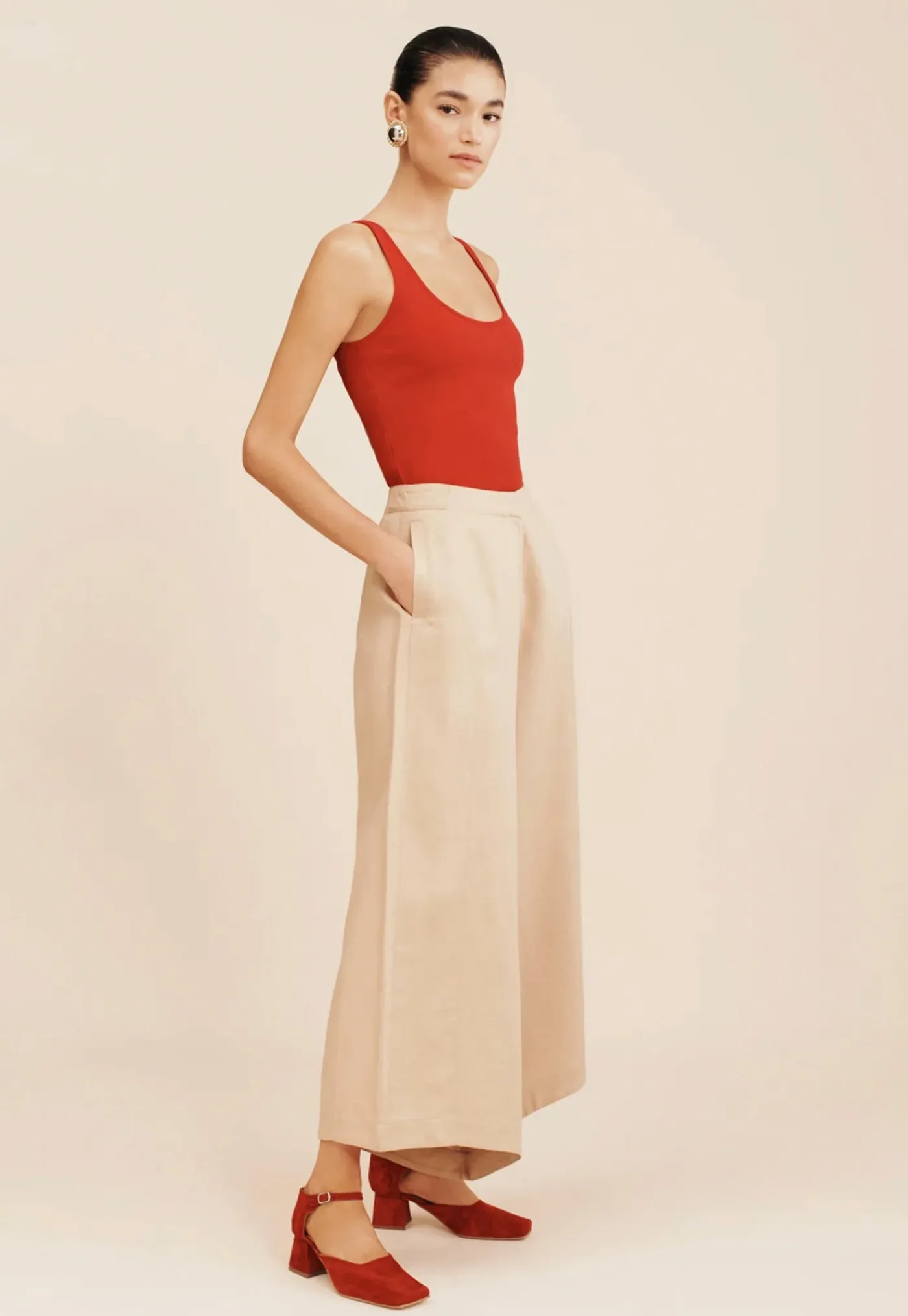 ruth_trouser__latte_2.webp Outlet Ruth Trouser - Latte Women Pants