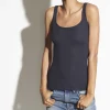 Outlet Scoop Neck Tank - Coastal Blue Women Tops & Tees