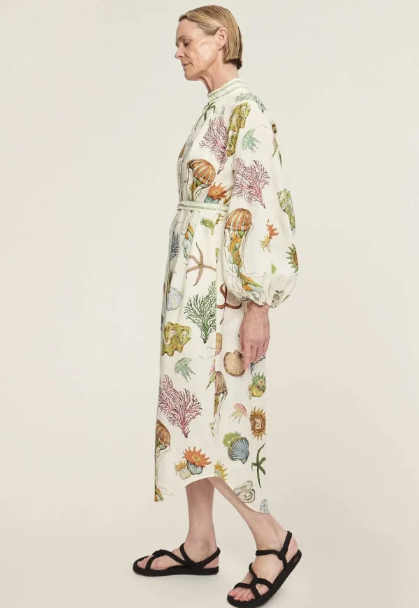 Online Sea House Shirtdress - Cream Women Dresses