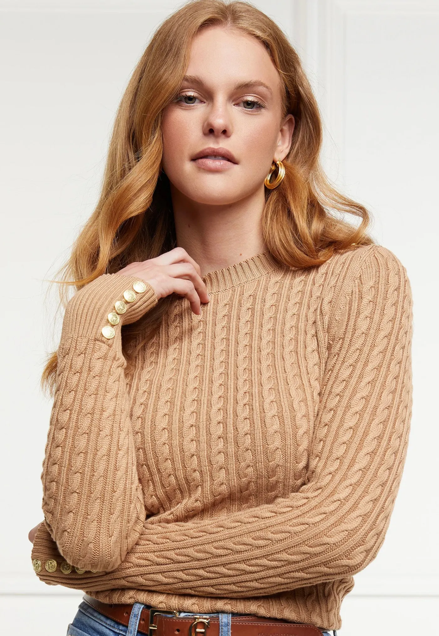 seattle_crew_knit__dark_c_2.webp New Seattle Crew Knit - Dark Camel Women Tops & Tees | Knitwear