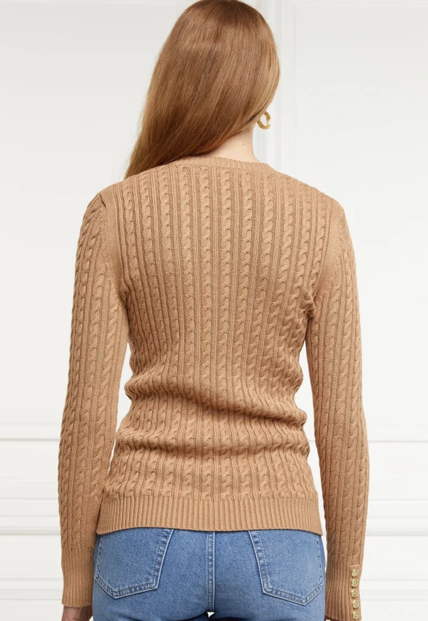New Seattle Crew Knit - Dark Camel Women Tops & Tees | Knitwear