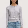 Sale Semra Cotton Cashmere Cardigan - Grey Marle Women Knitwear