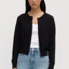 Hot Semra Cotton Cashmere Cardigan - Black Women Knitwear