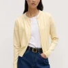 New Semra Cotton Cashmere Cardigan - Chamomile Women Knitwear