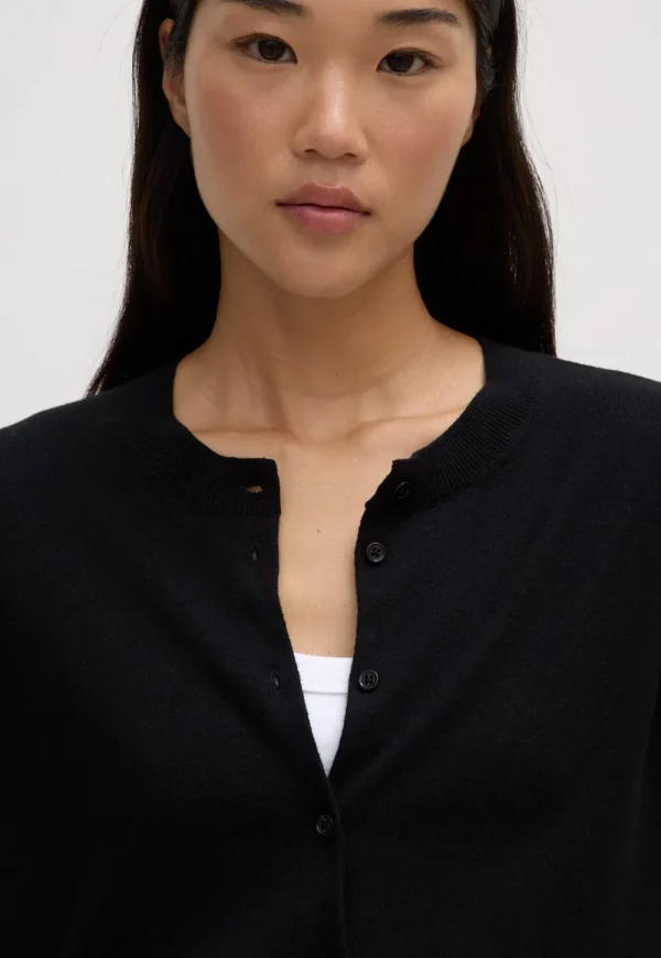 Hot Semra Cotton Cashmere Cardigan - Black Women Knitwear