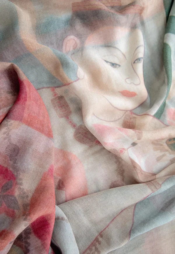 Discount Senso-Ji - Skinny Wool Scarf Women Scarves | Scarves