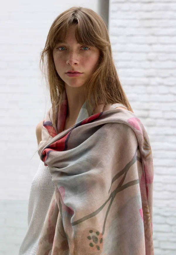 Outlet Senso-Ji Oversized Wool Scarf Women Scarves | Scarves
