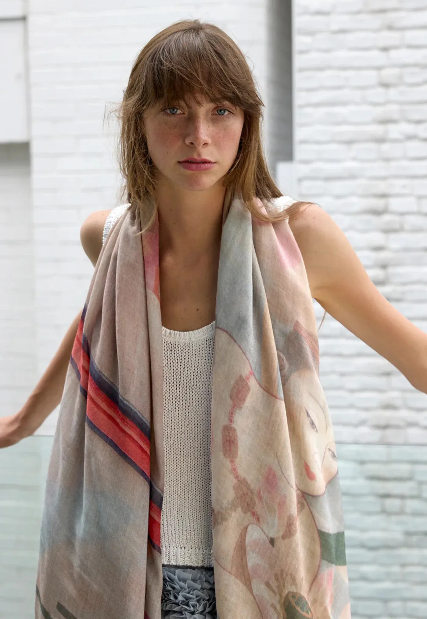 sensoji_oversized_wool_sc_3.webp Outlet Senso-Ji Oversized Wool Scarf Women Scarves | Scarves
