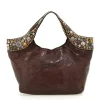 Clearance Shopping Bag Mix Studs - Brown Women Bags | Bags
