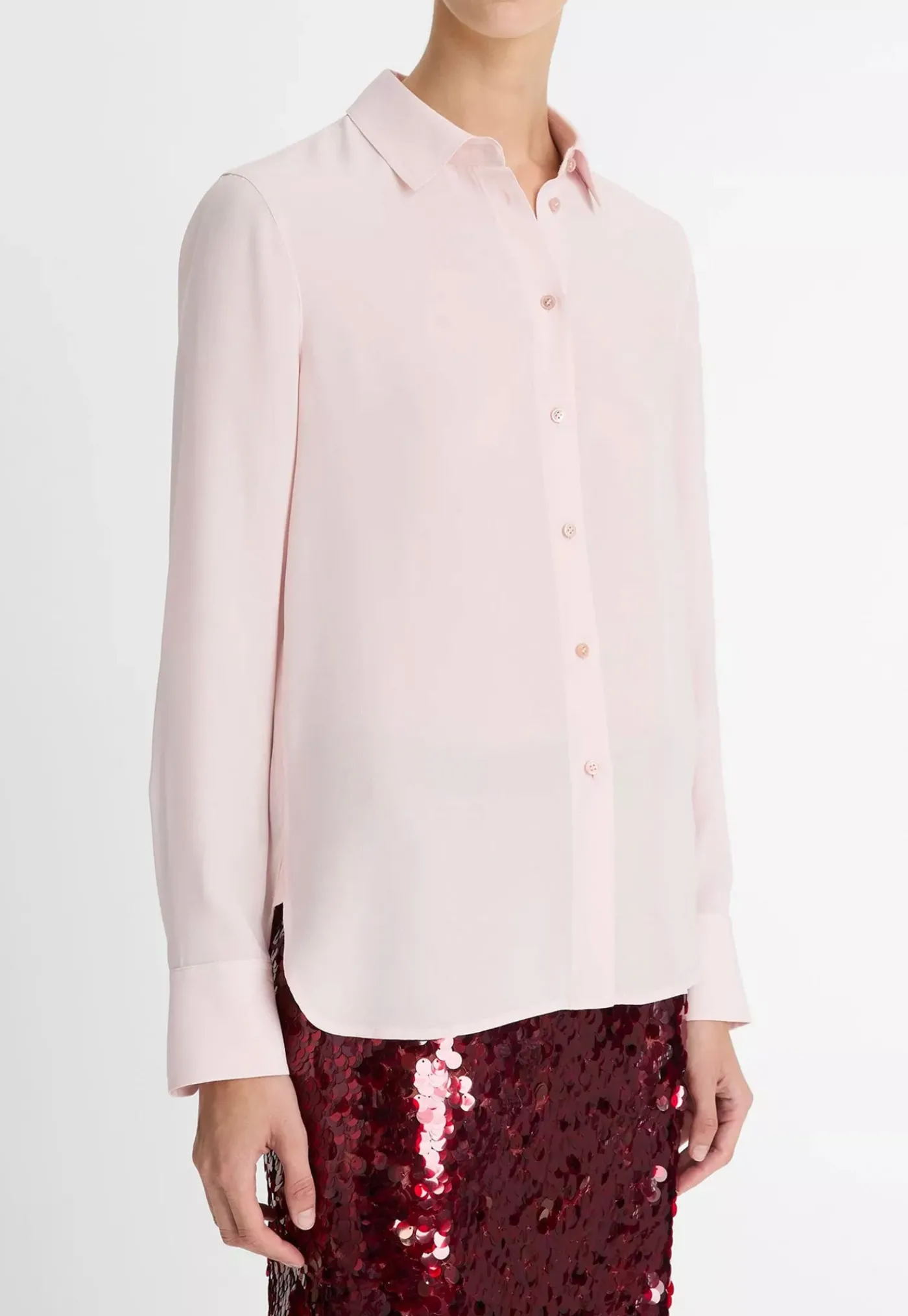silk_slim_fitted_blouse___2.webp New Silk Slim Fitted Blouse - Ballet Women Tops & Tees