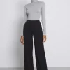 Discount Silk Turtleneck Bodysuit - Grey Women Tops & Tees | Knitwear