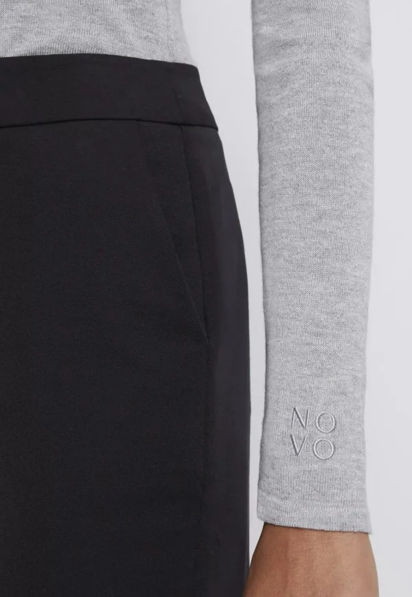 Discount Silk Turtleneck Bodysuit - Grey Women Tops & Tees | Knitwear