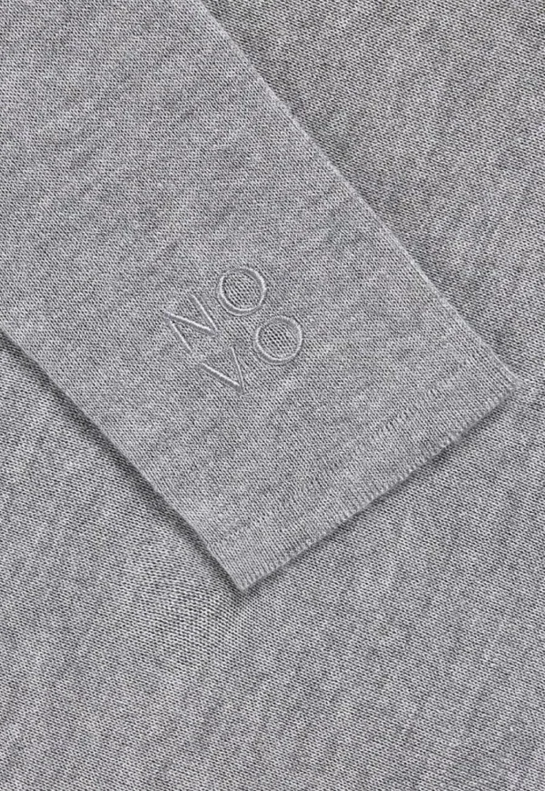 Discount Silk Turtleneck Bodysuit - Grey Women Tops & Tees | Knitwear