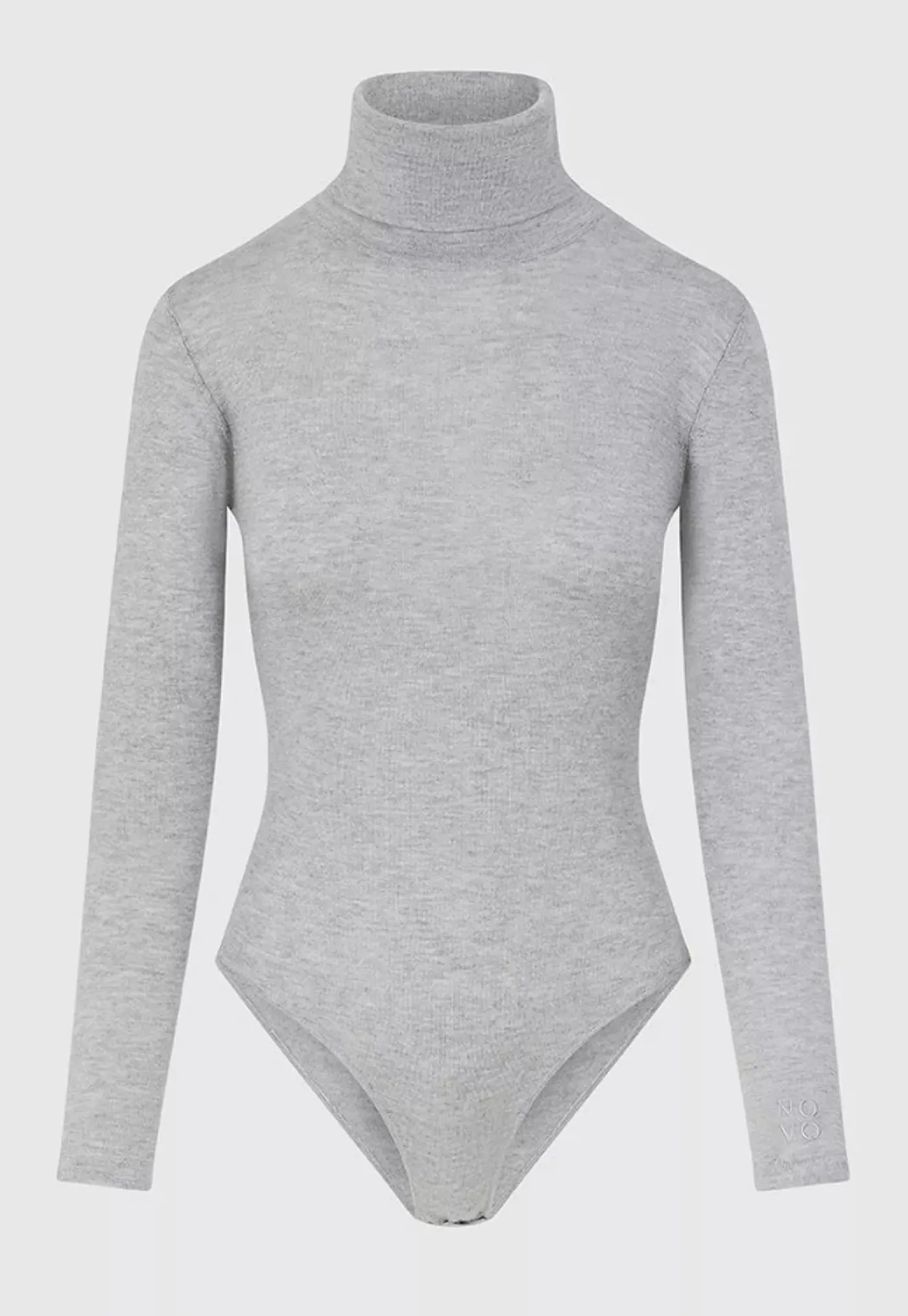 silk_turtleneck_bodysuit__5.webp Discount Silk Turtleneck Bodysuit - Grey Women Tops & Tees | Knitwear