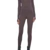 Online Slim Long Sleeve Turtle Top - Chocolate Women Tops & Tees
