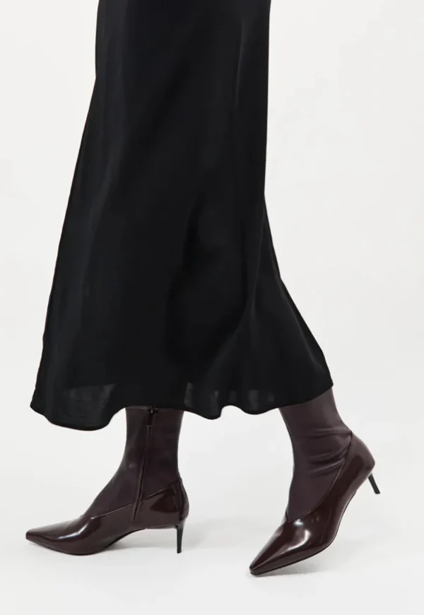 Outlet Sock Ankle Boot - Bordeaux Women Footwear | Boots