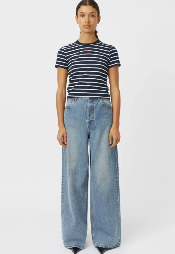 Clearance Sora Tee - Navy/White Women Tops & Tees